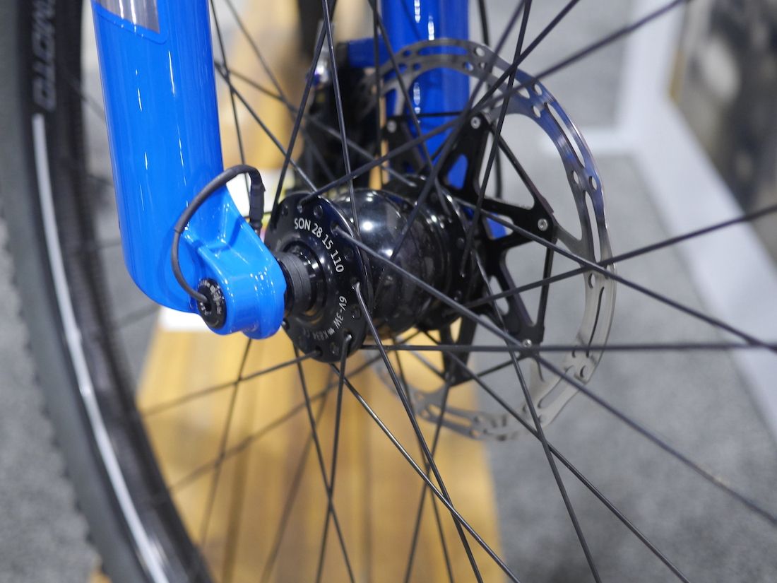 Eva Kloiber showcases her creation at the Philly Bike Expo