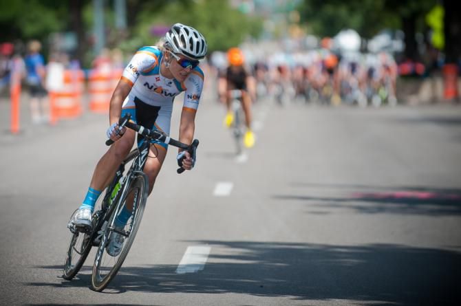 A NOW rider off the front with an Optum rider attempting to close the gap. The action was fast and furious, as attacks after attacks kept the pace high.