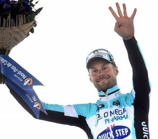 Tom Boonen has equalled the record of Roger De Vlaeminck with his fourth Paris-Roubaix victory today.