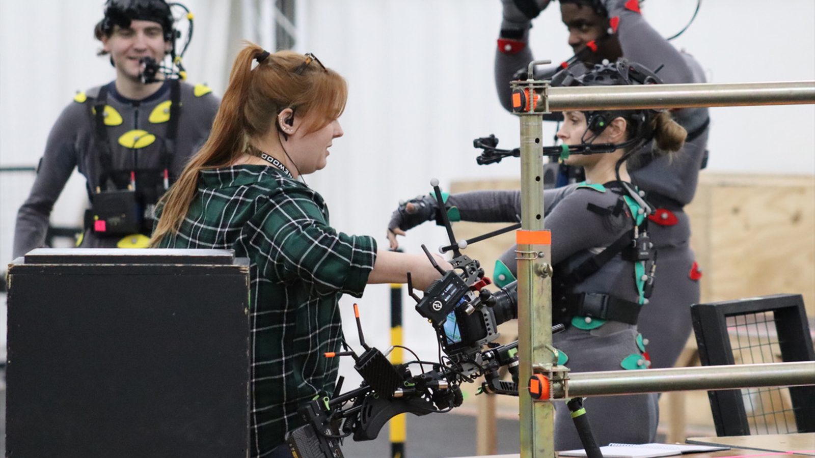 People on a motion capture set