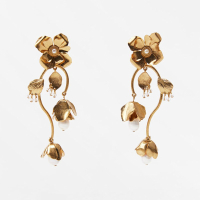 Flower earrings with pearls, $22.33 (£17.99) | Zara
