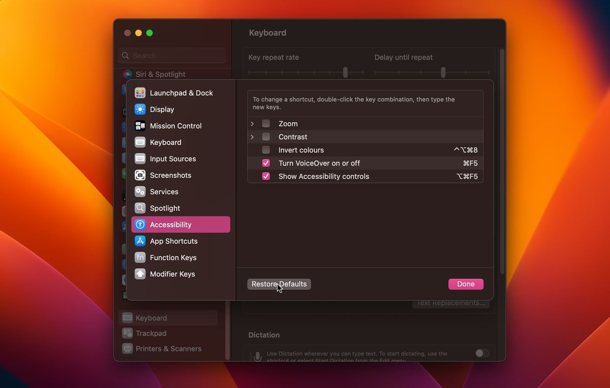 How to use and create keyboard shortcuts in macOS Ventura | TechRadar
