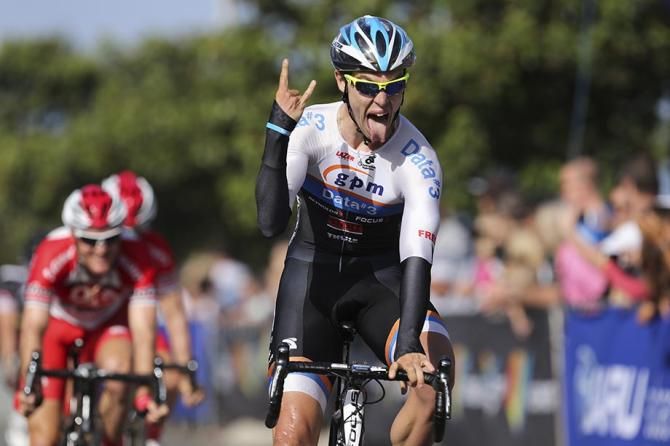 Scott Law (GPM-Data#3) puts the disappointment of yesterday's cancelled stage behind him with a fine win into Salt Village