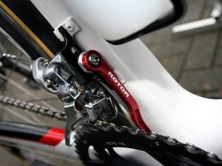 Rotor's chain catcher is essential for riding on rough roads