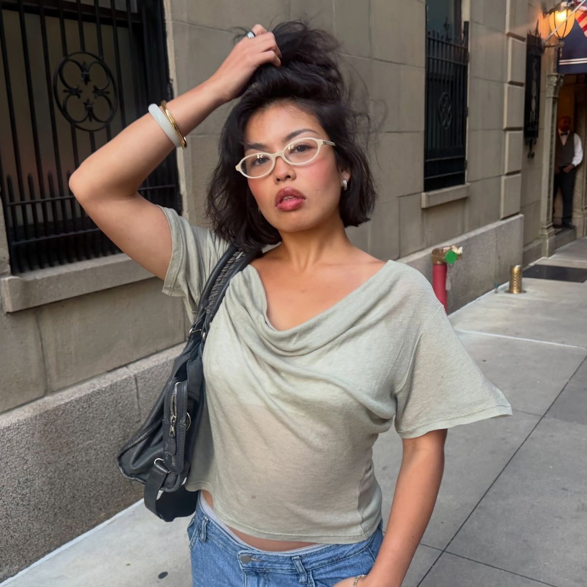 Creator @alllisonho with a voluminous bob hairstyle