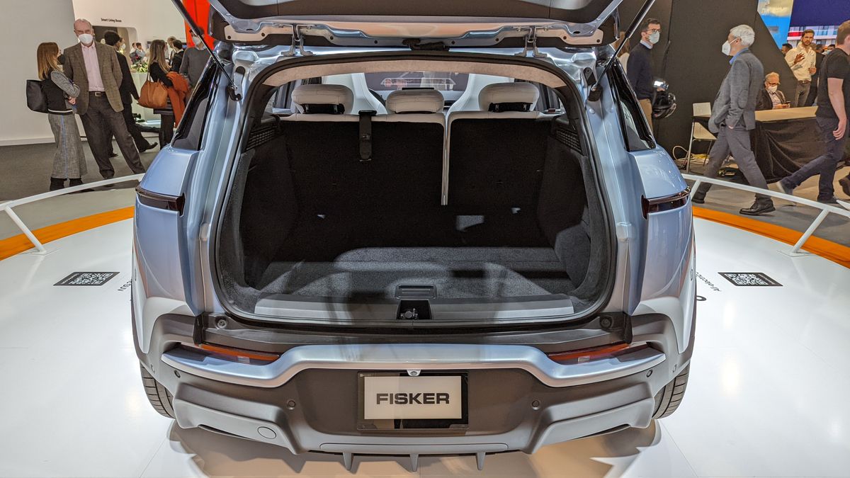 Boot space in the Fisker Ocean