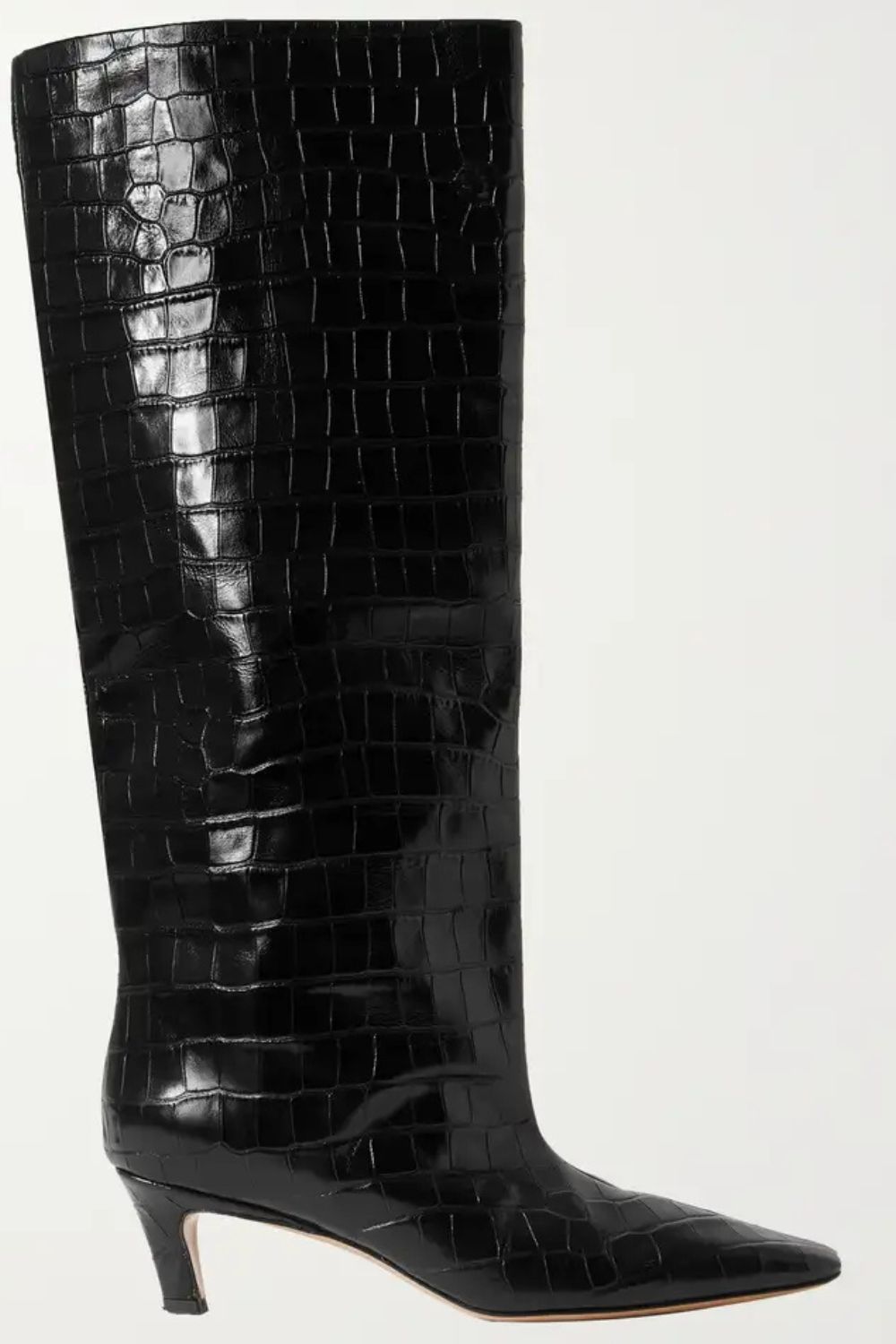 Toteme croc-effect leather knee boots