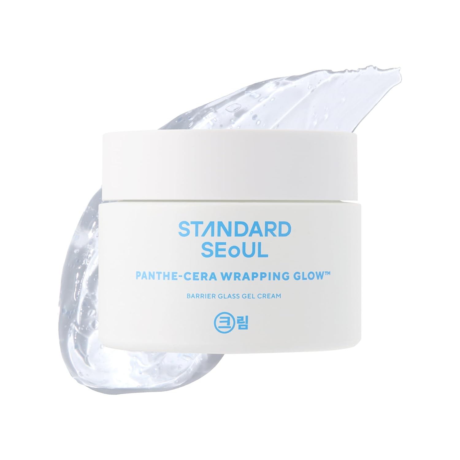 Standard Seoul Barrier Glass Gel Moisturizer &amp;ndash; Instantly Soothes &amp;amp; Hydrates, Lightweight Gel Cream for Sensitive Skin, Panthenol &amp;amp; 5 Ceramides, Glass-Skin Finish, 50ml
