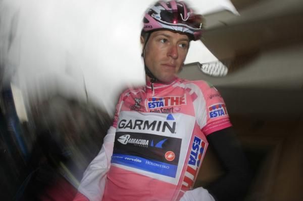 All eyes were on race leader Ryder Hesjedal ahead of stage 9