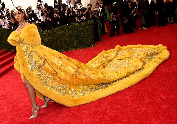 Rihanna at the 2015 Met Gala.