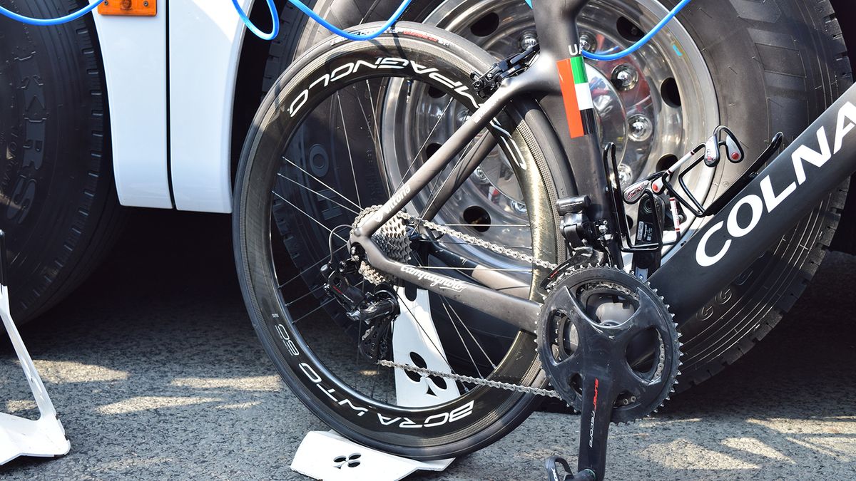 Kristoff ran tubeless tyres at the race but suffered a few punctures in the race