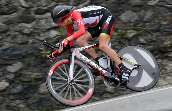 Janez Brajkovic (RadioShack) moved up into third overall with a solid time trial