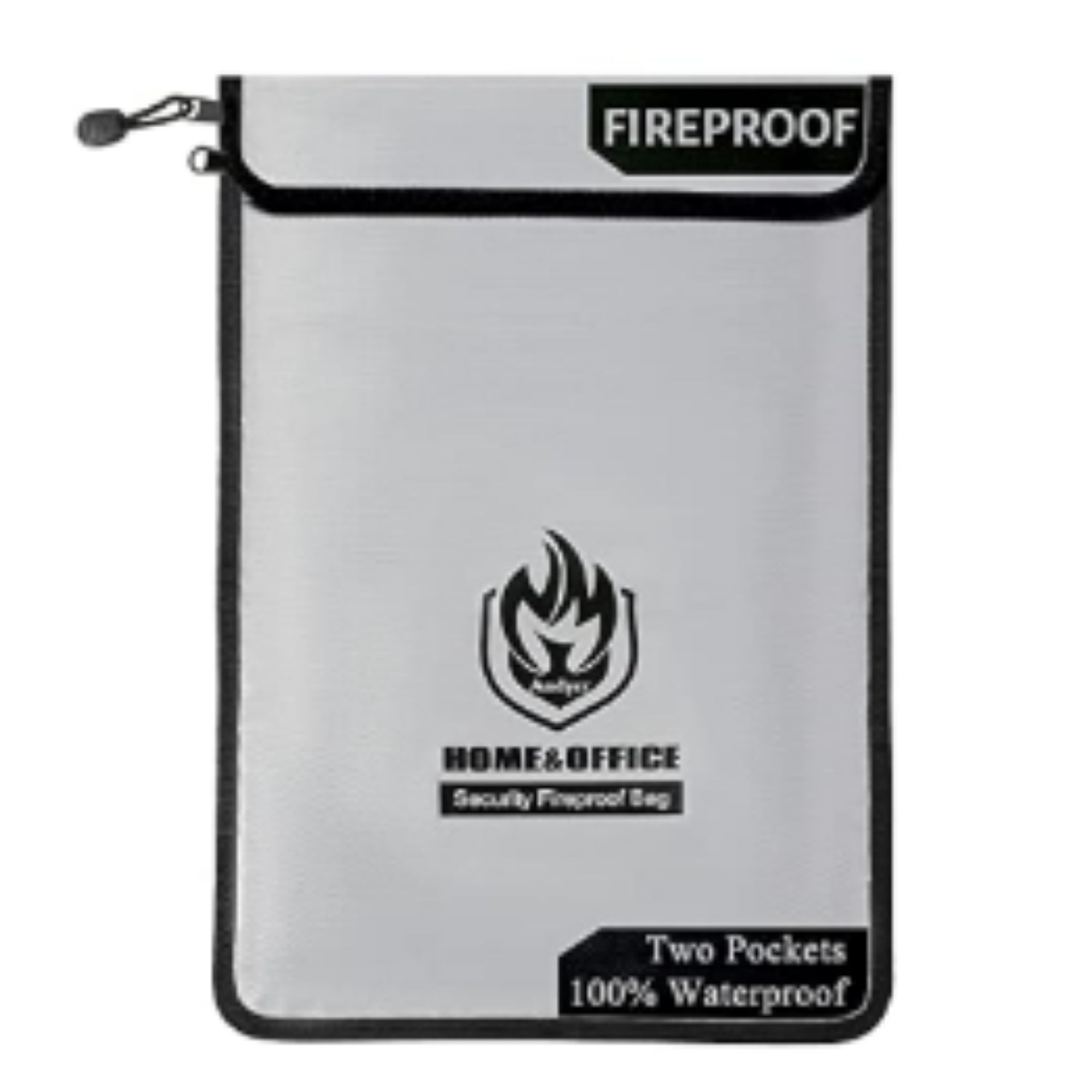 A grey document folder