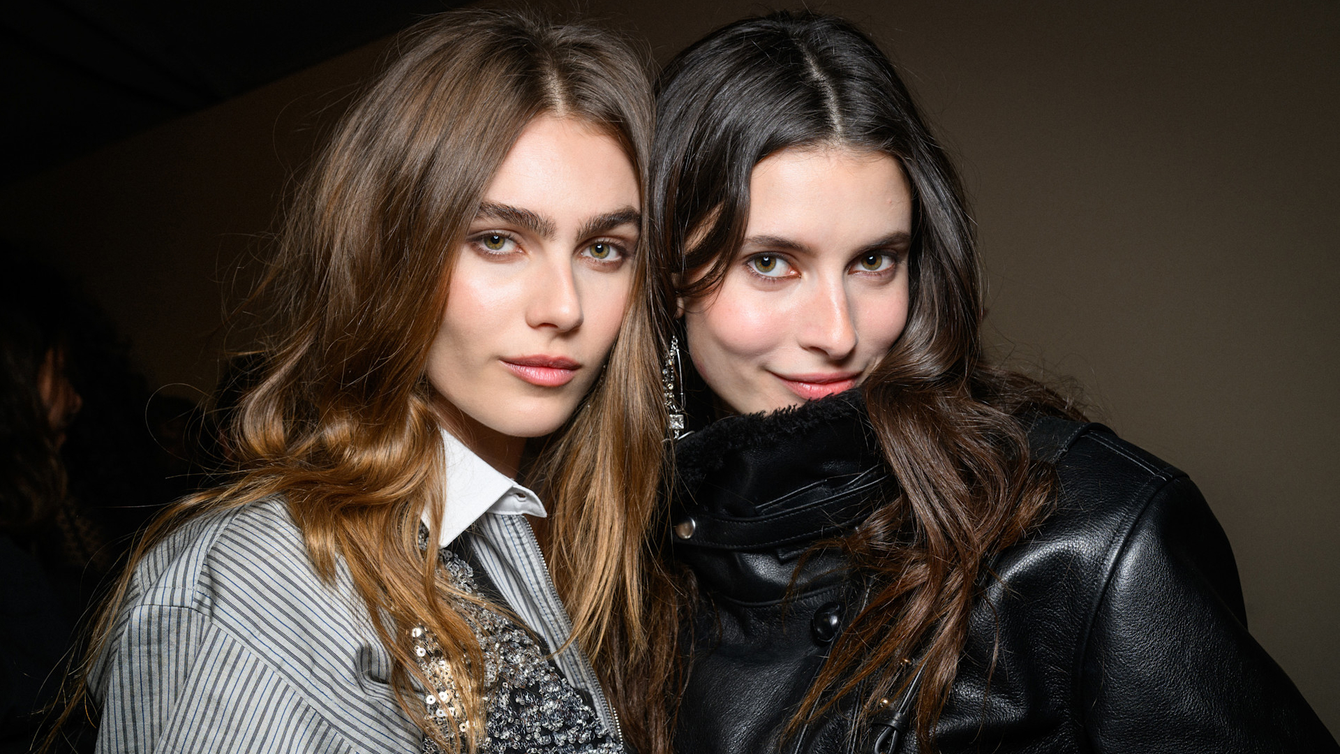 two models backstage at Marant 2025 show