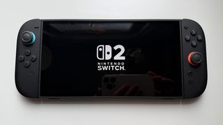 Nintendo Switch 2 review; a black handheld games console
