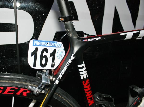 Armstrong is flying number 161 for today's race.