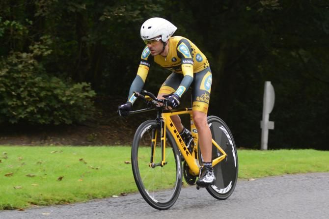 Sergio Pardilla (MTN-Qhubeka) en route to ninth place in the Tour of Britain's stage 3 time trial