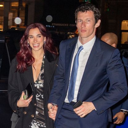 Dua Lipa and Callum Turner hold hands on a date night in new york city