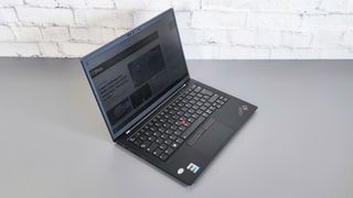 A photograph of the Lenovo ThinkPad X1 Carbon Gen 10 