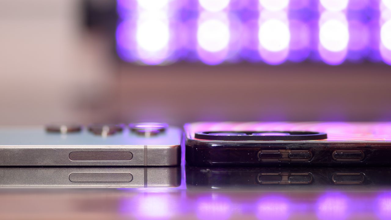 Samsung Galaxy S25 Edge in Casetify cases from back and sides