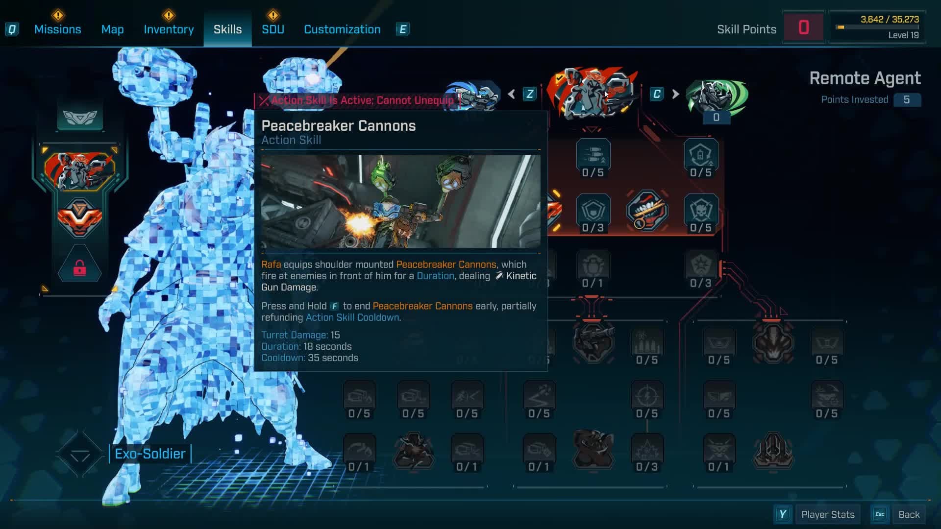 Borderlands 4 screenshot of a character build.