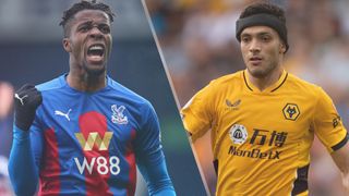 Wilfried Zaha of Crystal Palace and Raul Jimenez of Wolverhampton Wanderers are expected to feature in the Crystal Palace vs Wolves live stream