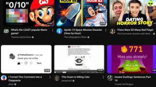 Possible new YouTube homepage