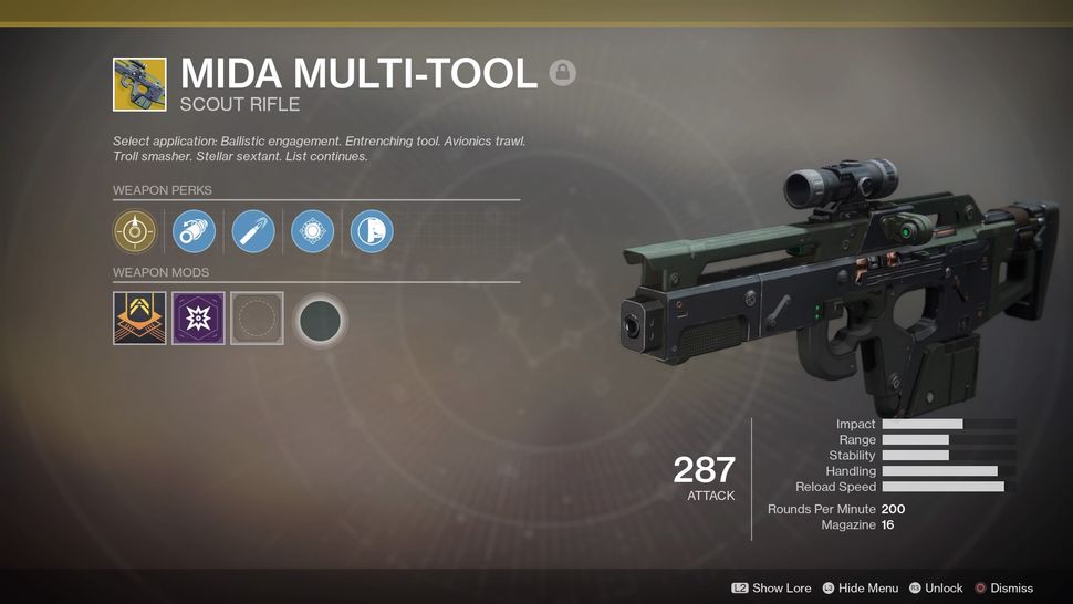 Destiny 2 guide how to get the Mida MultiTool exotic scout rifle PC