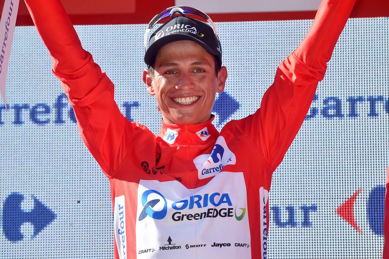 Estaban Chaves back in red after stage 6.