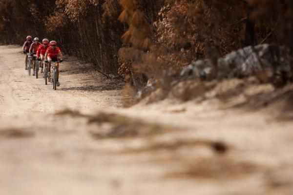 Riders during stage 6