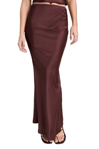 Hudson Satin Maxi Skirt