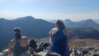 Fiona Russell on mountain summit