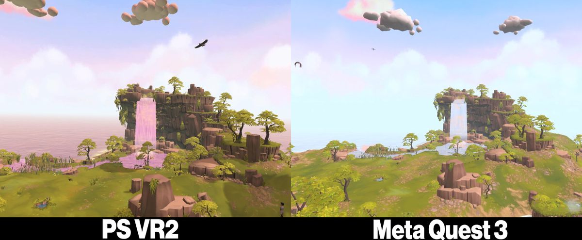 Comparing Townsmen VR on the PSVR 2 and the Meta Quest 3