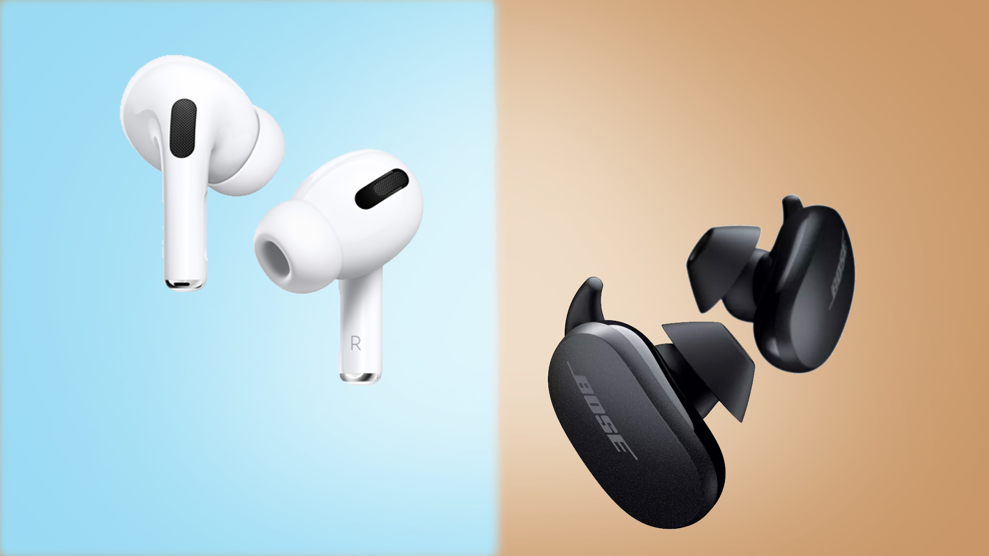 Apple AirPods Pro vs Bose QuietComfort Earbuds: which noise-cancelling earbuds are best?