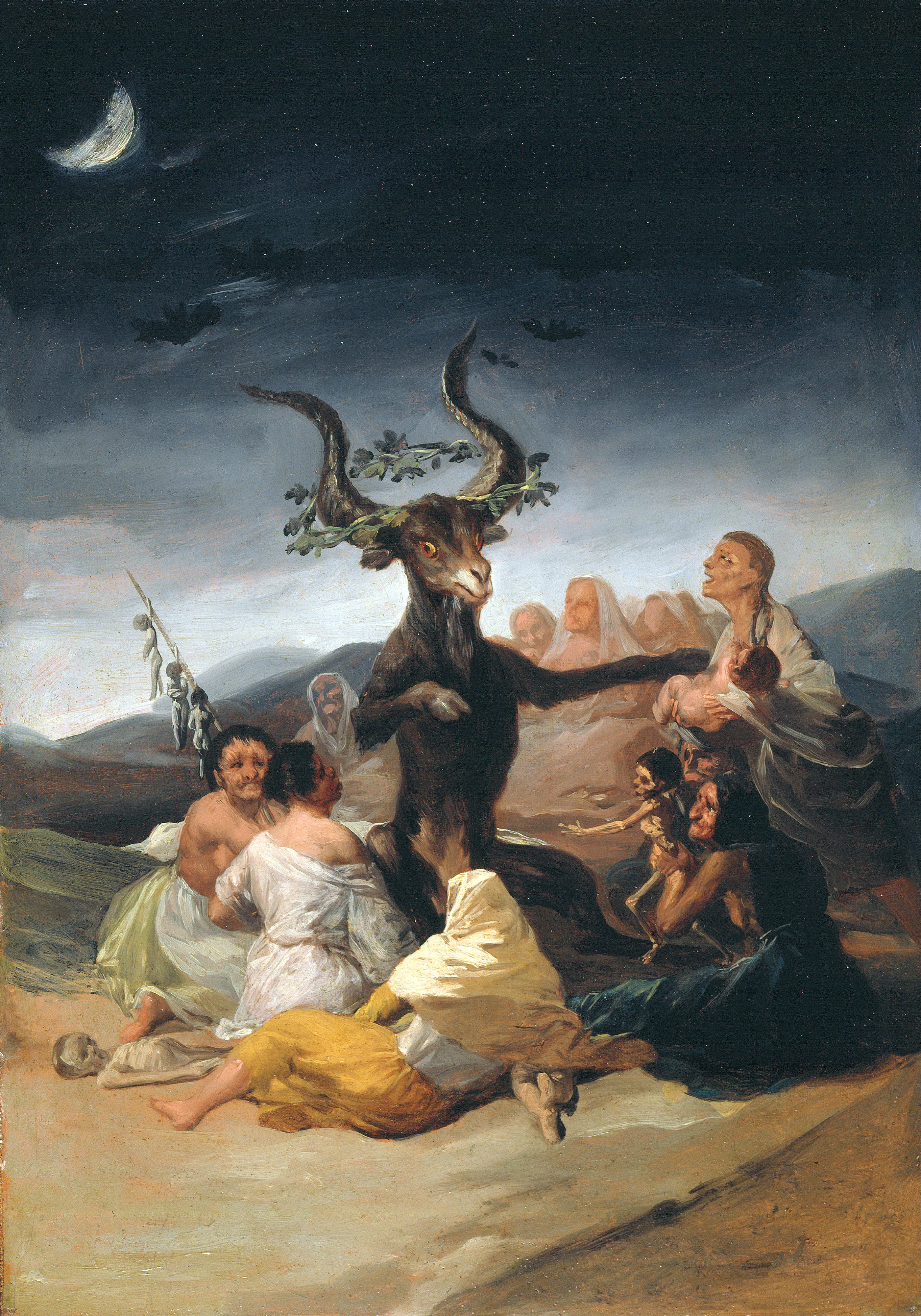 The Witches Sabbath by Francisco de Goya, depicts the devil as a goat.