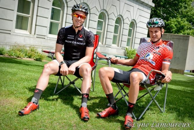 Bontrager riders relax before stage 5