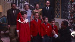 The Lawrence Welk family on his show at Christmastime in 1966.