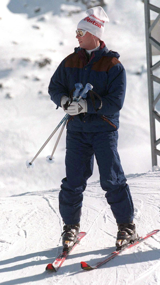 Prince Edward On Skiing Holiday In St Moritz In Switzerland in 1996