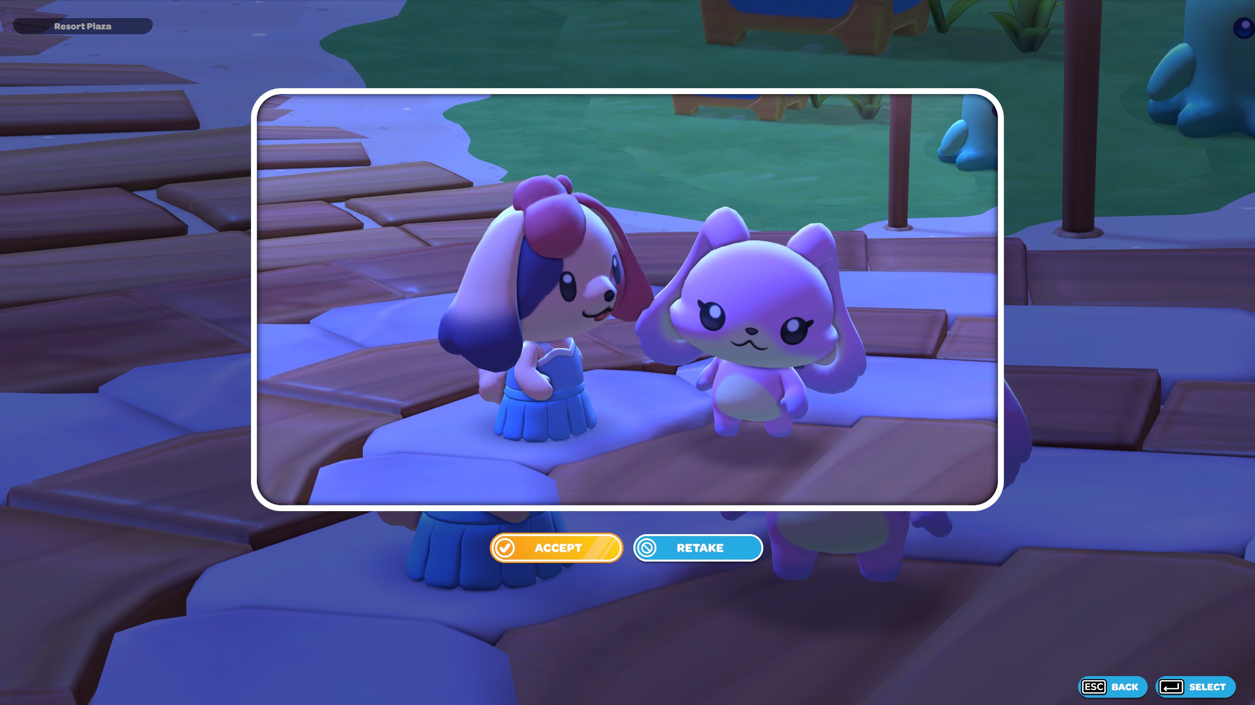 Hello Kitty Island Adventure - Two players pose together for a selfie