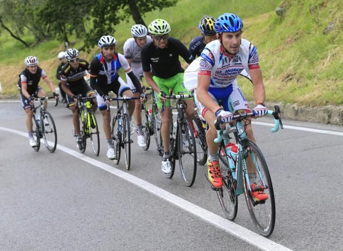 Fabio Felline (Androni Giocattoli) leads the break