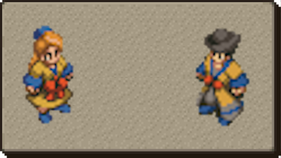 fft job sprite art on beige background