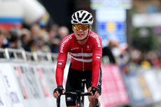 Theodor Storm racing for Denmark at the 2023 UCI Road World Championships