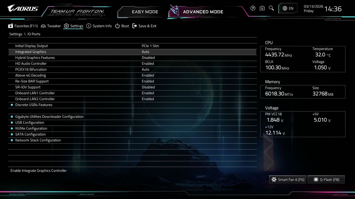 Gigabyte X870E Aorus Xtreme AI Top - BIOS