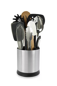 12. OXO Good Grips Stainless Steel Rotating Utensil Holder: View at Bed, Bath and Beyond
