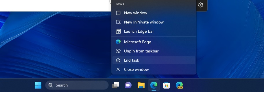 Screenshot of Windows 11