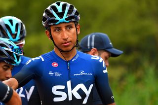 Egan Bernal (Team Sky) ahead of the final stage at Tour Colombia