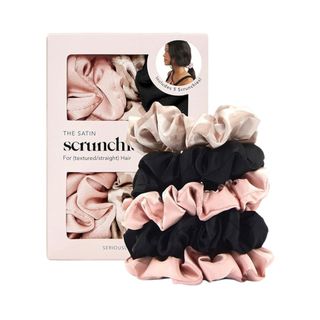 Pack of five Kitsch Satin Scrunchies 