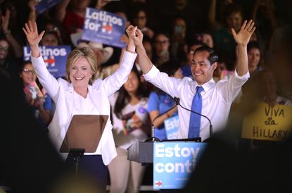 Clinton campaigned with Julian Castro in 2015.