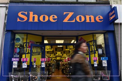 The front of a Shoezone store