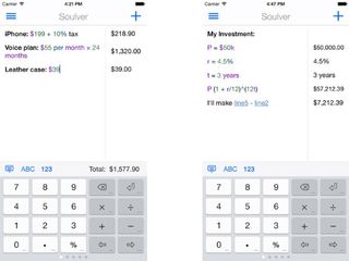 Soulver (iOS: $4.99)